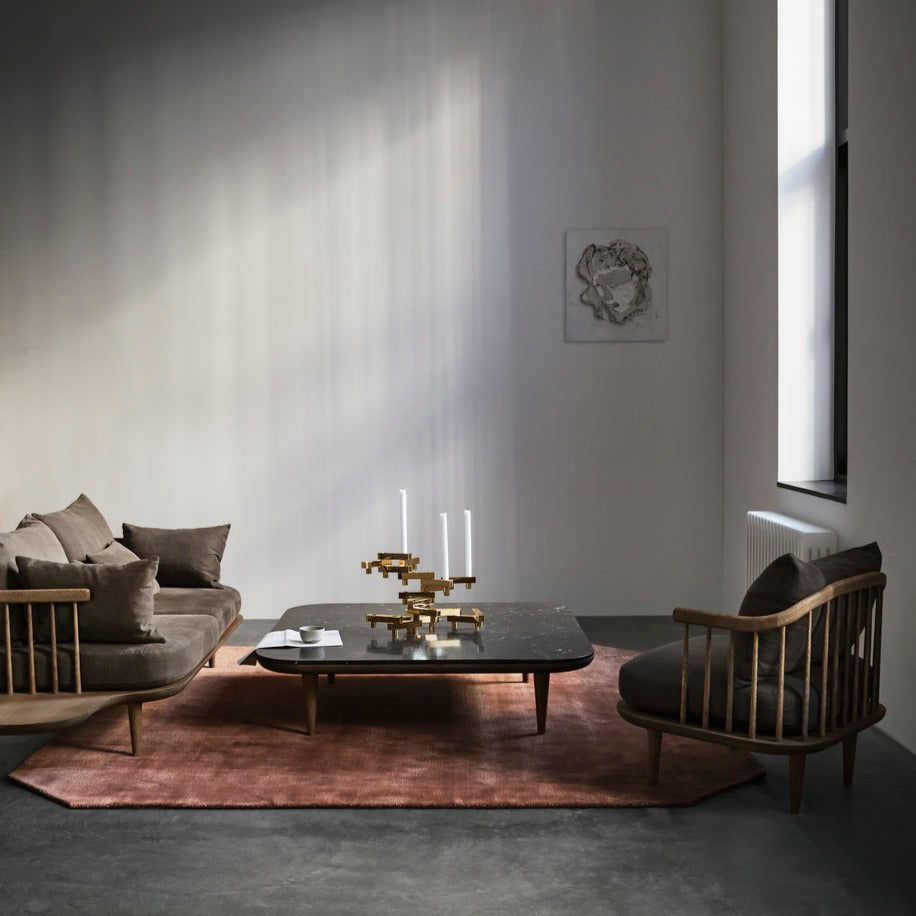 Fly table SC11 sofabord i smoed oiled oak/black marquina