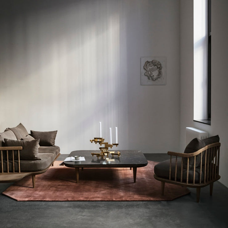 Fly table SC11 sofabord i smoed oiled oak/black marquina