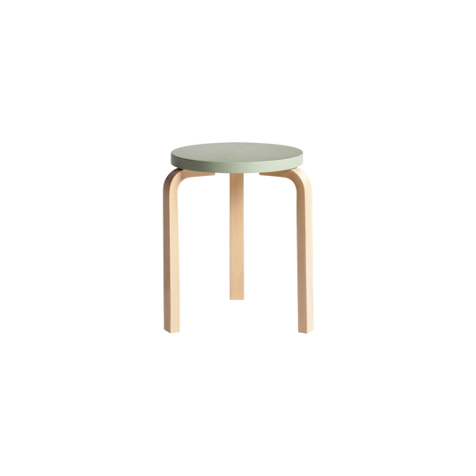Stool 60 med grønt sete, "Paimio green"