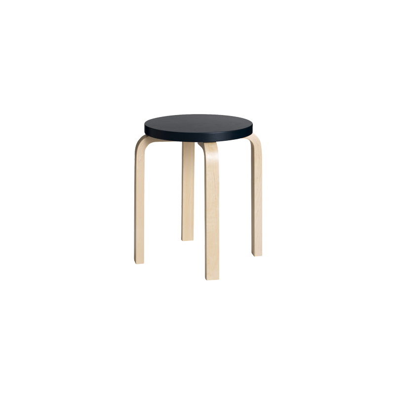 Stool E60 med svart sete