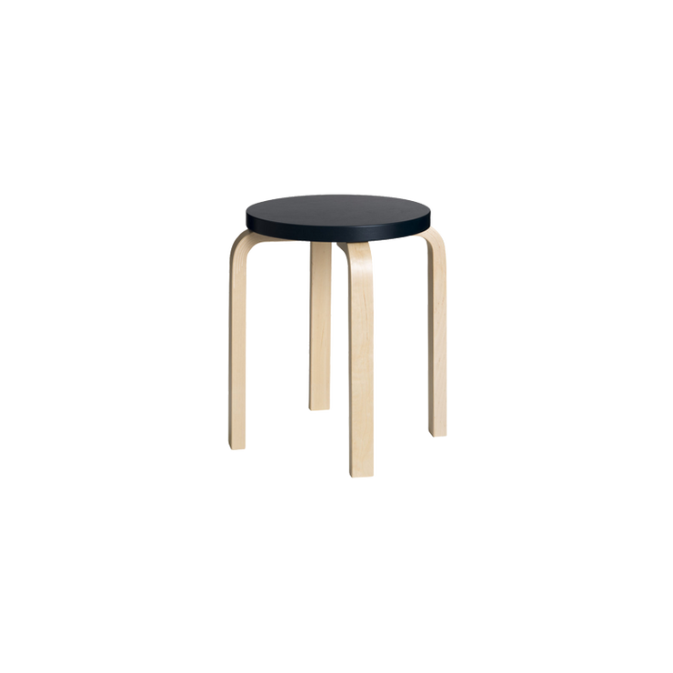 Stool E60 med svart sete