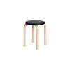 Stool E60 med svart sete