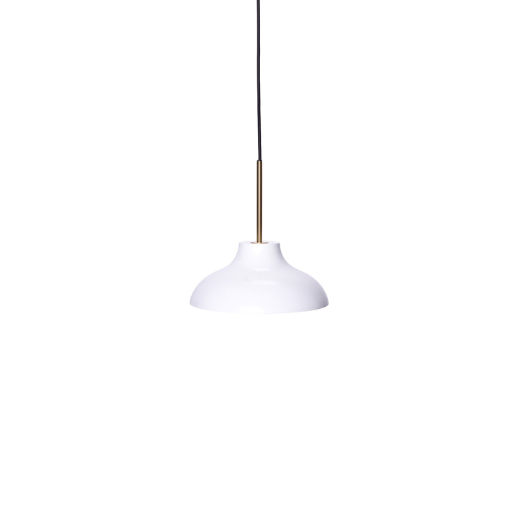 Bolero pendant small white/brass