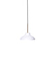 Bolero pendant small white/brass