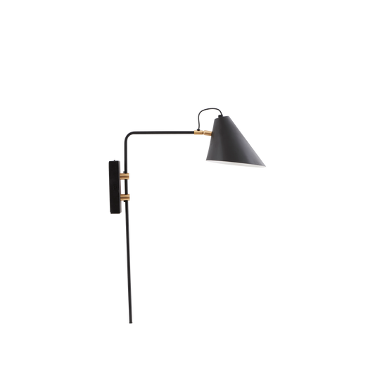 Denne svarte lampen passer fint i en stue, på et kjøkken eller i et soverom - og skaper en vakker og sofistikert kontrast i til en skandinavisk stil.