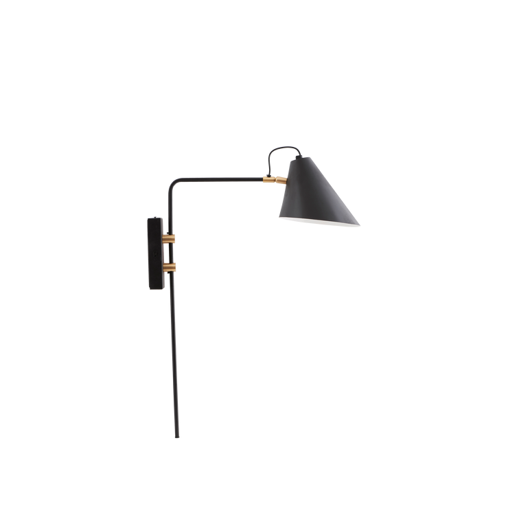 Denne svarte lampen passer fint i en stue, på et kjøkken eller i et soverom - og skaper en vakker og sofistikert kontrast i til en skandinavisk stil.