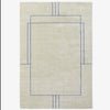 Teppe Cruise rug 2x3 m, beige med blå stripe