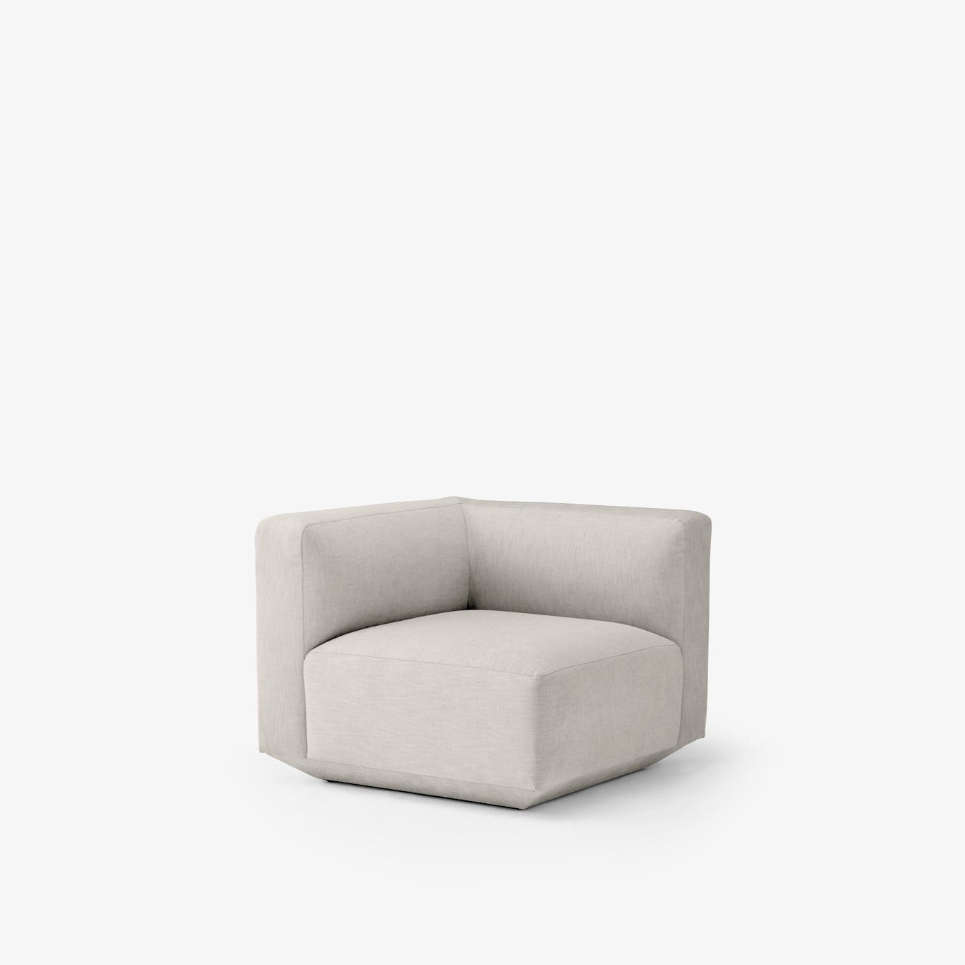 Develius modul EV1D hjørne fra forside, tekstil Maple 112 (PG1)