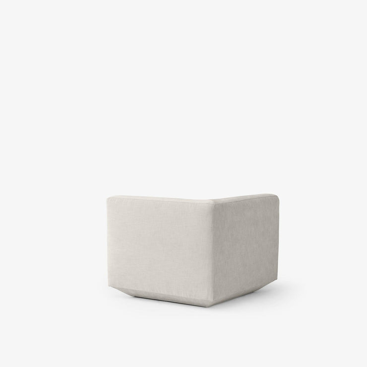 Develius modul EV1D hjørne fra bakside, tekstil Maple 112 (PG1)