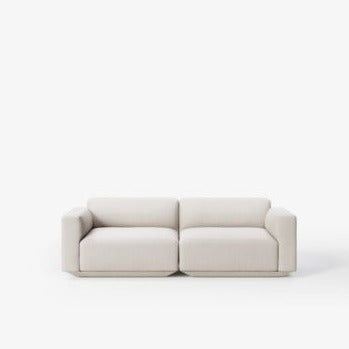 Modulsofa Develius konfigurasjon A 2-seter, tekstil Linara Stone