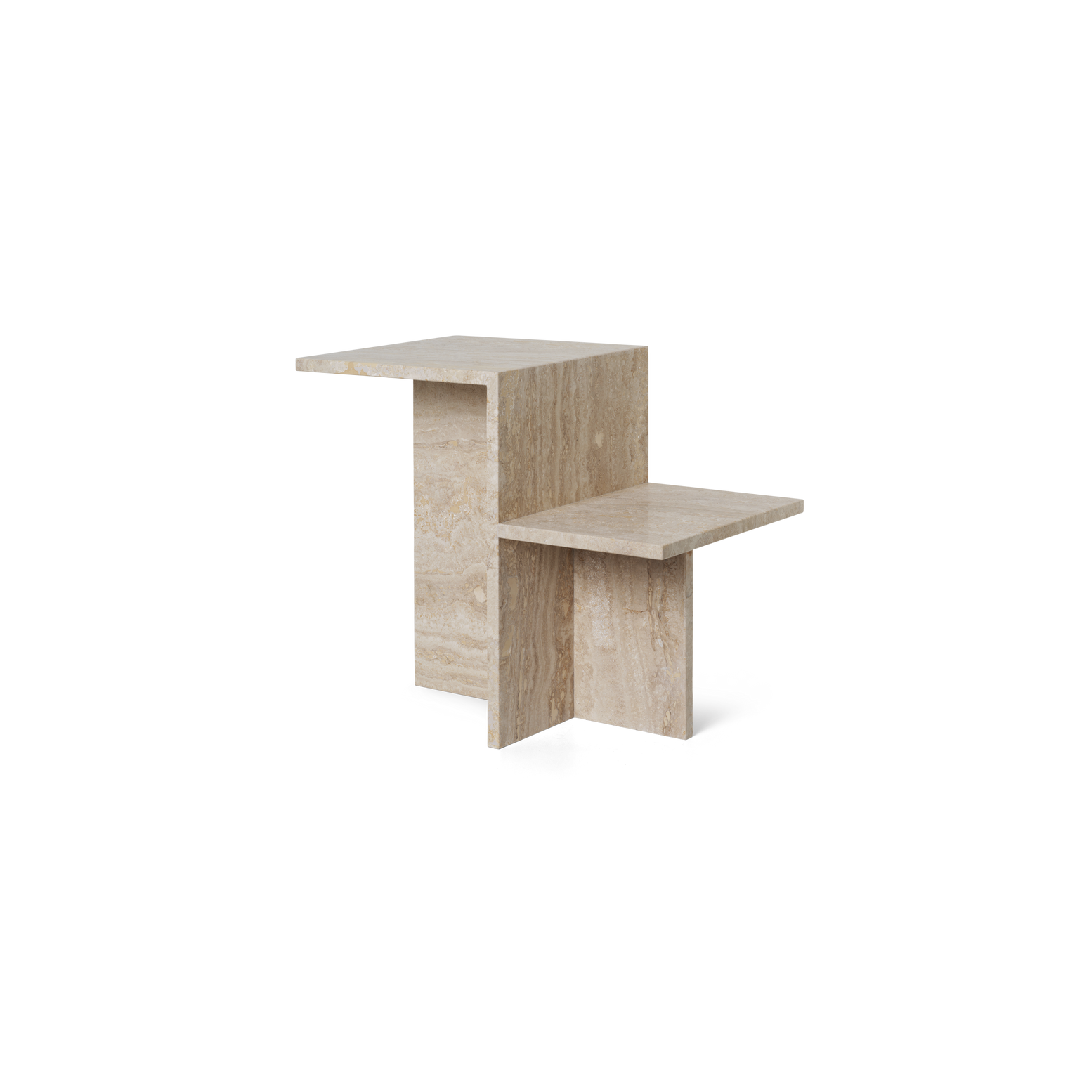 Sidebordet Distinct Side Table fra Ferm Living, har et nydelig, minimalistisk design som står i kontrast til det vakre materialet.