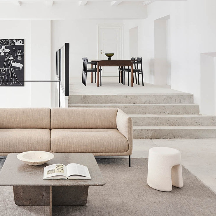 Escape Kelim Light Beige med kantsting