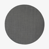 Found rug 5 i farge stone grey. Teppet måler 320 cm i diameter, og er vevet i ren ull.