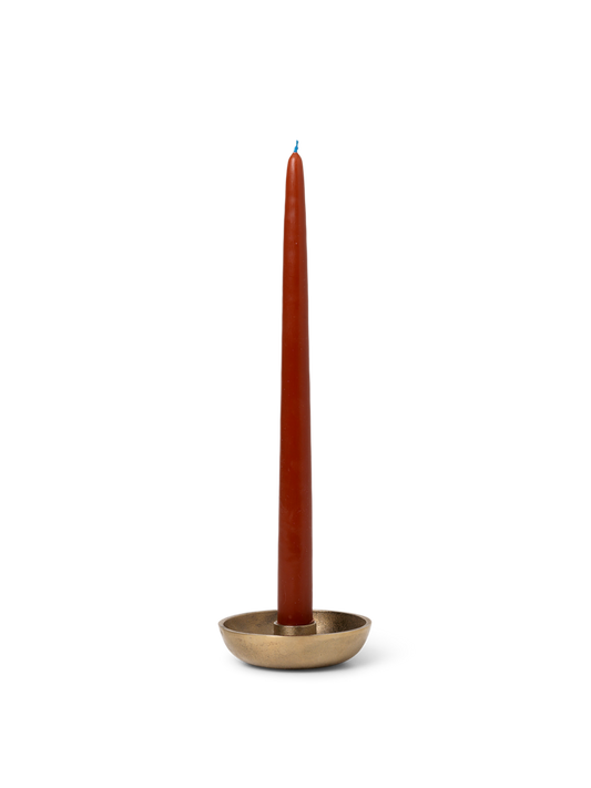 Lysestake Bowl Candle Holder Single - messing (må hentes)