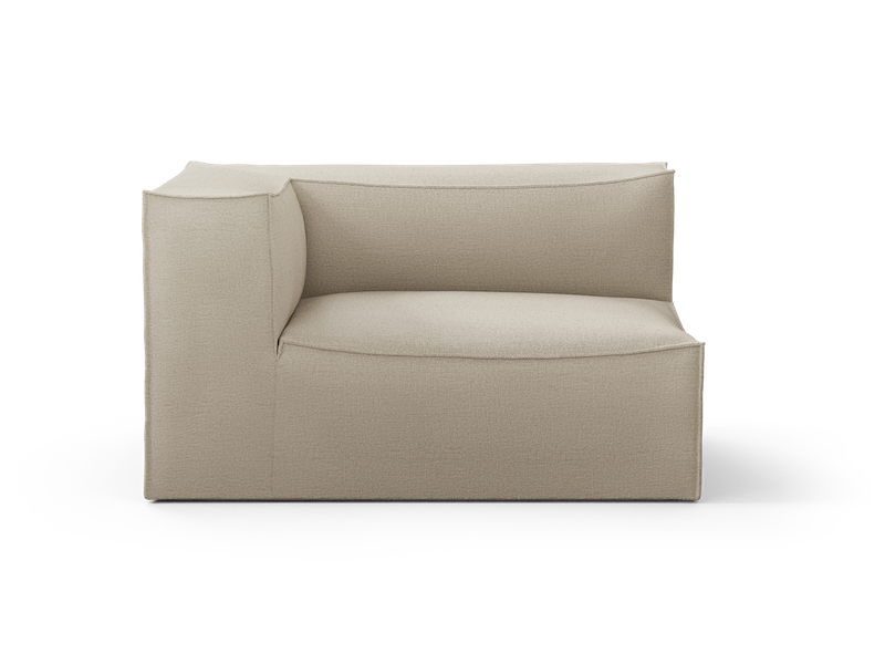 Natural rich linen ende large med venstre armlene. Mål: B 138 x H 76 x D 108 cm