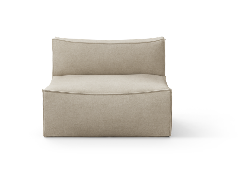 Natural rich linen midtmodul large. Mål: B 108 x H 76 x D 108 cm