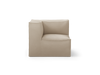 Natural rich linen hjørne- connecting corner small. Mål: B 95 x H 76 x D 95 cm