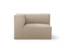 Natural rich linen ende small med venstre armlene. Mål: B 120 x H 76 x D 95 cm