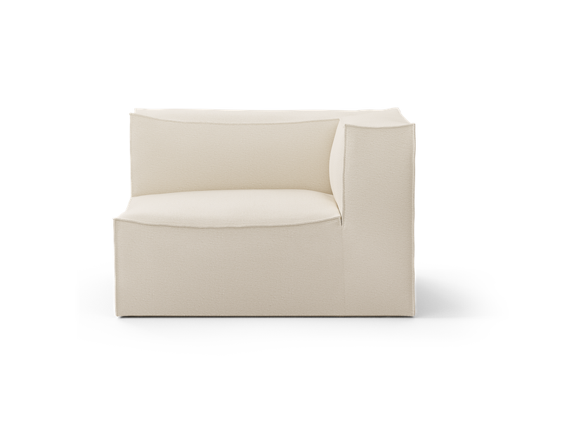 Off-white ende med høyre armlene, small. Mål: B 120 x H 76 x D 95 cm