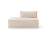 Off-white ende small, med åpen ende venstre. Mål: B 150 x H 76 x D 95 cm