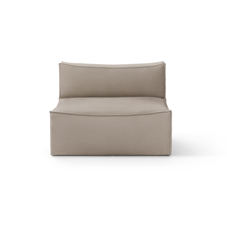 Cotton linen natural midtmodul small. Mål: B 95 x H 76 x D 95 cm
