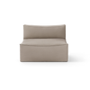 Cotton linen natural midtmodul small. Mål: B 95 x H 76 x D 95 cm
