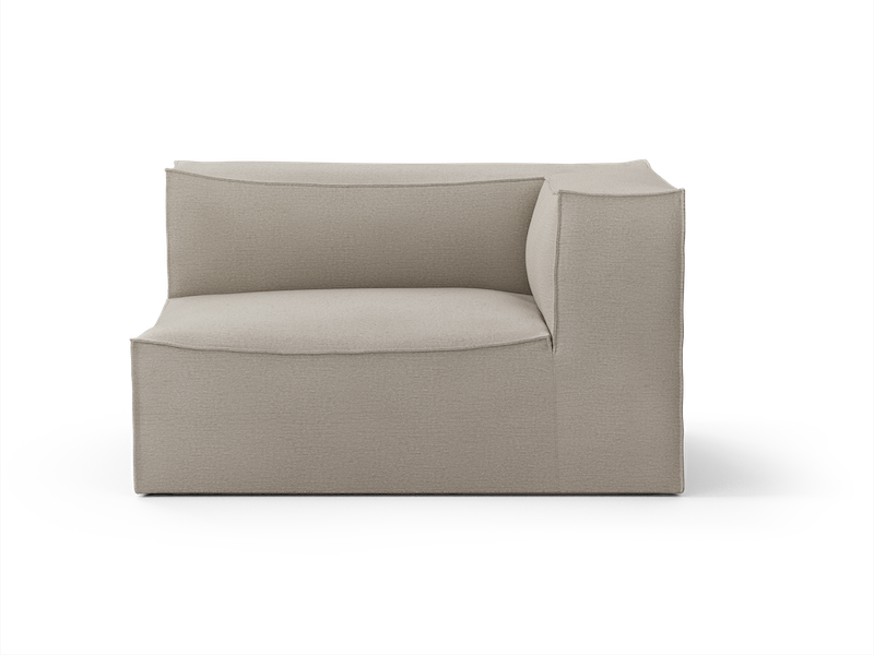 Cotton linen natural ende large med høyre armlene. Mål: B 138 x H 76 x D 108 cm