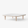 Fly Table SC11, White Oiled Oak/Bianco Carrara