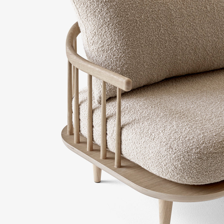 Fly SC2 sofa 2-seter, White Oiled Oak. Tekstil: Karakorum 003