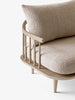 Fly SC2 sofa 2-seter, White Oiled Oak. Tekstil: Karakorum 003
