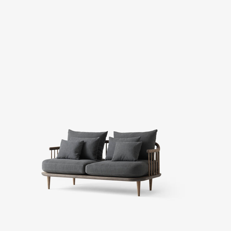 Fly SC2 sofa 2-seter, Smoked Oiled Oak. Tekstil: Hot Madison 093