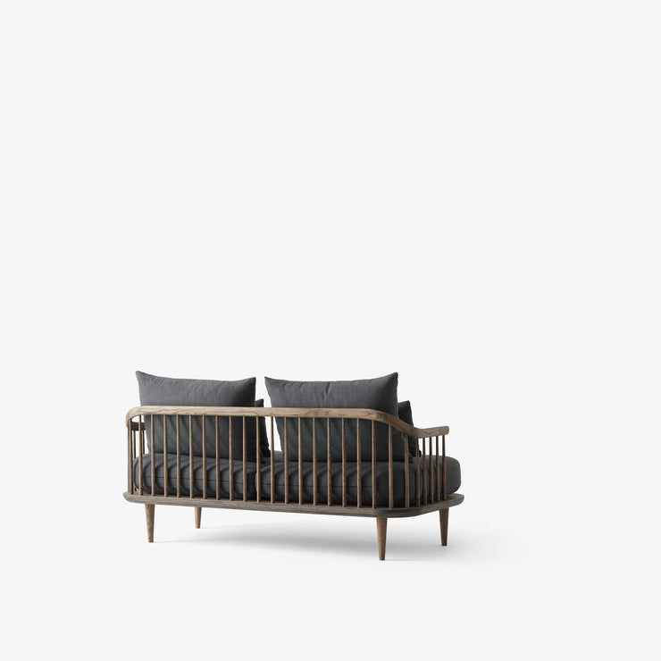 Fly SC2 sofa 2-seter, Smoked Oiled Oak. Tekstil: Hot Madison 093 rygg
