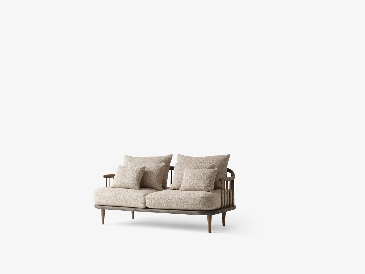 Fly SC2 sofa 2-seter, Smoked Oiled Oak. Tekstil: Karakorum 003