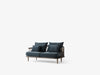 Fly SC2 sofa 2-seter, Smoked Oiled Oak. Tekstil: Velvet 10 Twilight