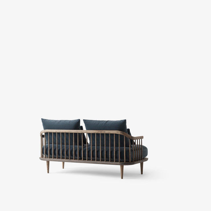 Fly SC2 sofa 2-seter, Smoked Oiled Oak. Tekstil: Velvet 10 Twilight rygg