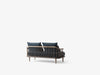 Fly SC2 sofa 2-seter, Smoked Oiled Oak. Tekstil: Velvet 10 Twilight rygg