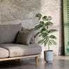 Fly SC2 sofa 2-seter, hvitoljet eik (white oiled oak). tekstil: Hot Madison 094