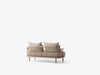 Fly SC2 sofa 2-seter, White Oiled Oak. Tekstil: Karakorum 003 rygg