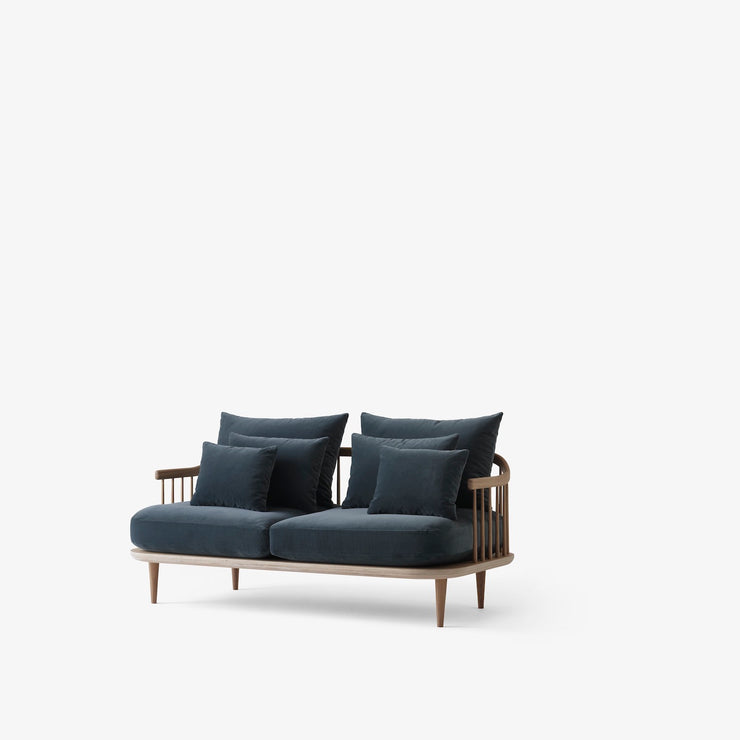 Fly SC2 sofa 2-seter, Smoked Oiled Oak. Tekstil: Velvet 10 Twilight
