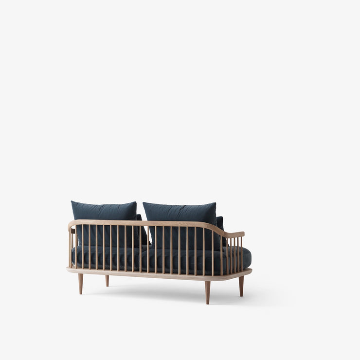 Fly SC2 sofa 2-seter, Smoked Oiled Oak. Tekstil: Velvet 10 Twilight rygg