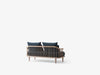 Fly SC2 sofa 2-seter, Smoked Oiled Oak. Tekstil: Velvet 10 Twilight rygg