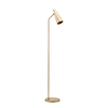 Elegant gulvlampe med messingfinish