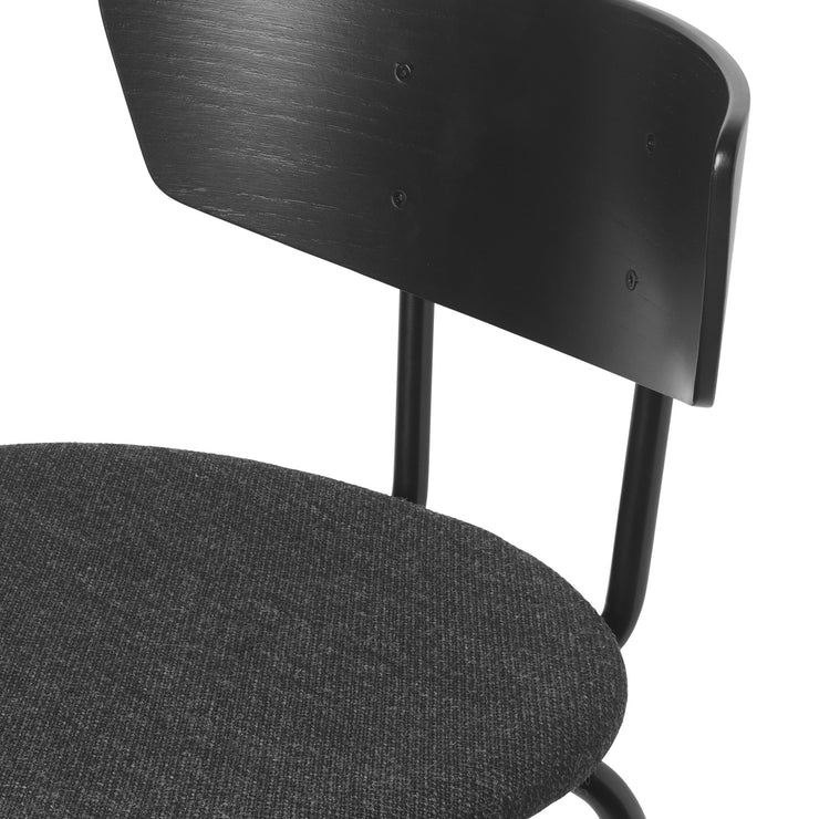 Herman Bar Chair Low med sete i tekstil (Fiord fra Kvadrat, 92% New wool (worsted), 8% Nylon)