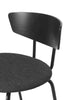 Herman Bar Chair Low med sete i tekstil (Fiord fra Kvadrat, 92% New wool (worsted), 8% Nylon)