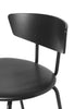 Herman Bar Chair Low med sete i skinn.aniline