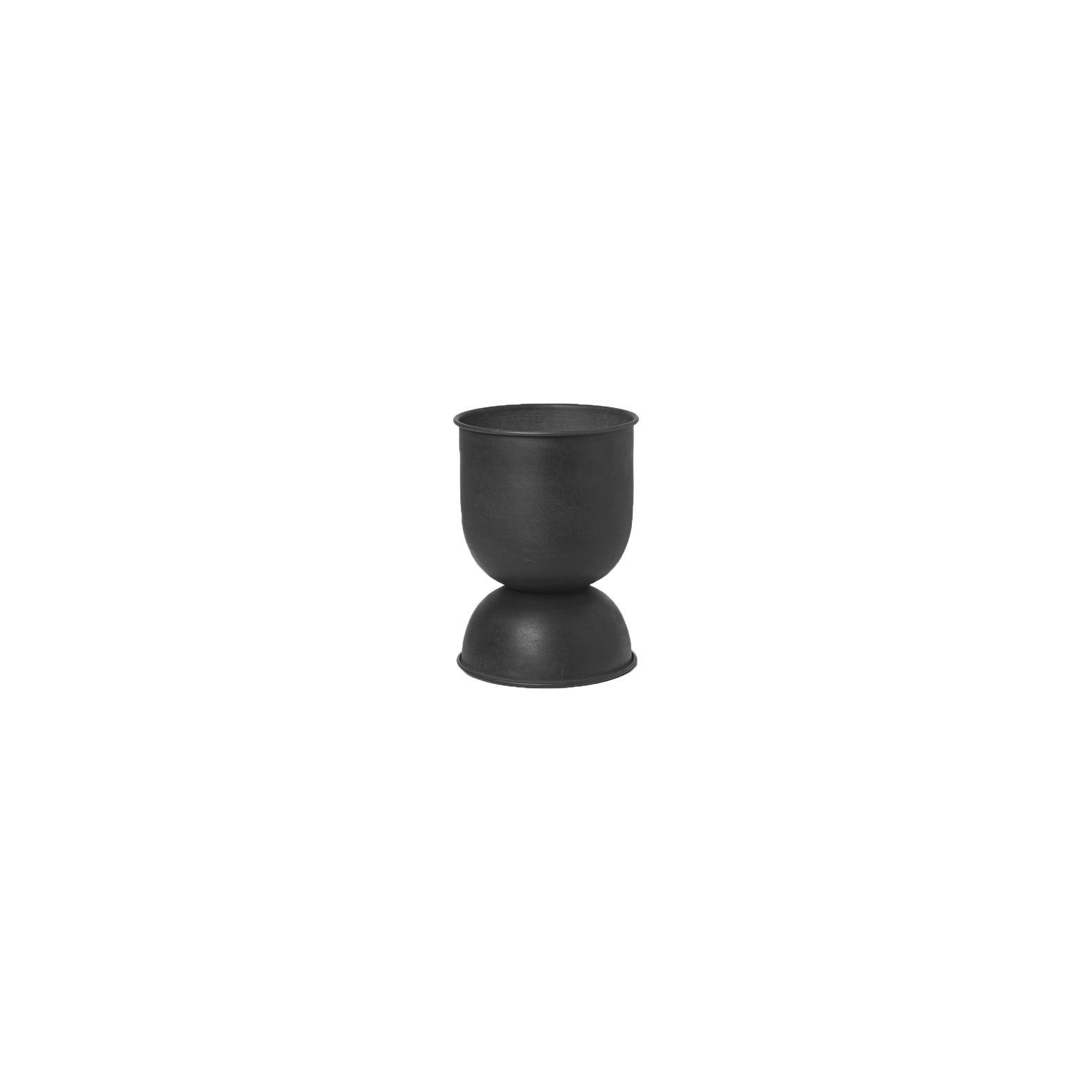 Hourglass er laget i metall og tåler utendørs bruk, og kan brukes begge veier.