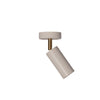 Joey Spot Small H19 cm med kopp, farge hvit og messing (white/brass)