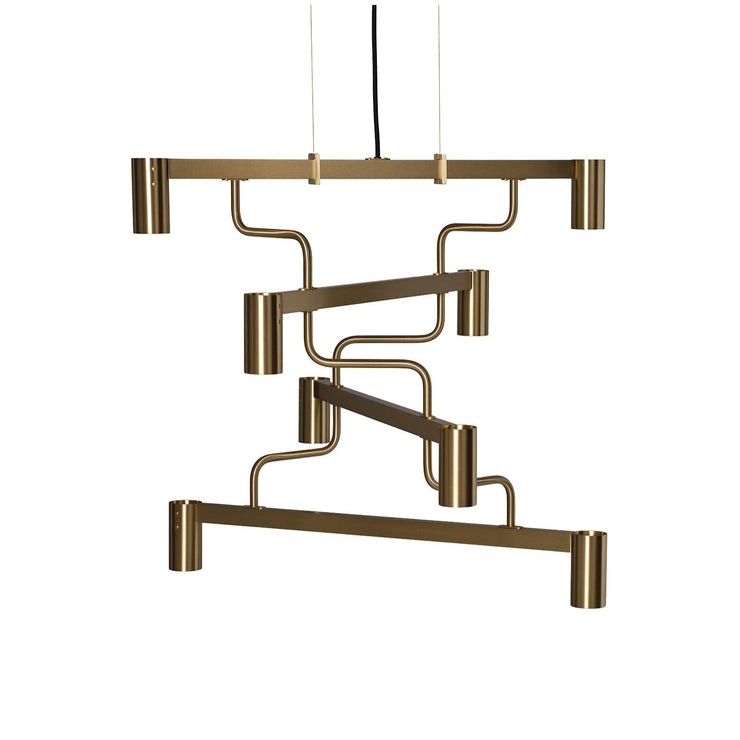 Taklampe Kennedy Chandelier messing