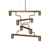 Taklampe Kennedy Chandelier messing