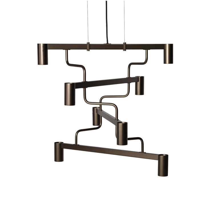 Taklampe Kennedy chandelier bronze